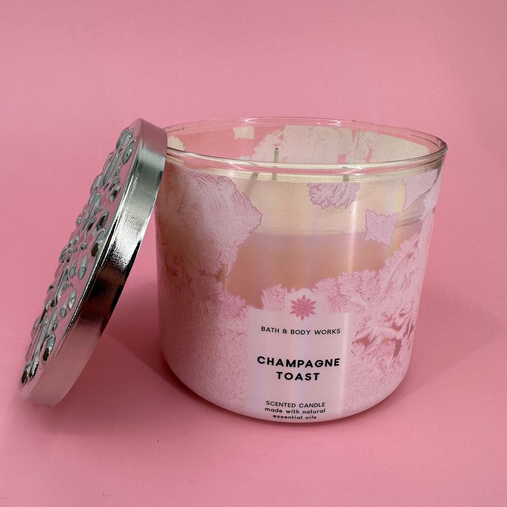 Champagne Toast Candle Bath and Body Works 3 Wick Jar 14.5 oz 411g